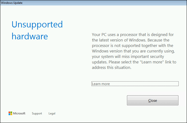 amikor a Microsoft már nem támogatja a Windows verziónkat